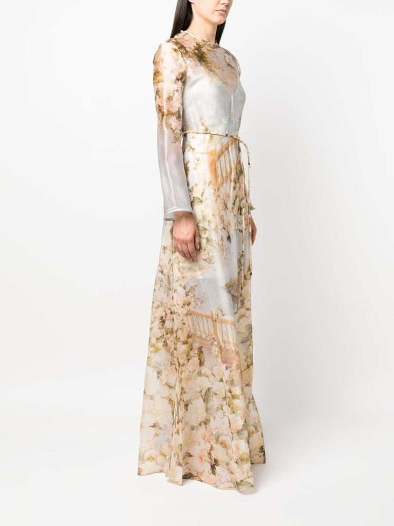 Neutral Luminosity Maxi Dress