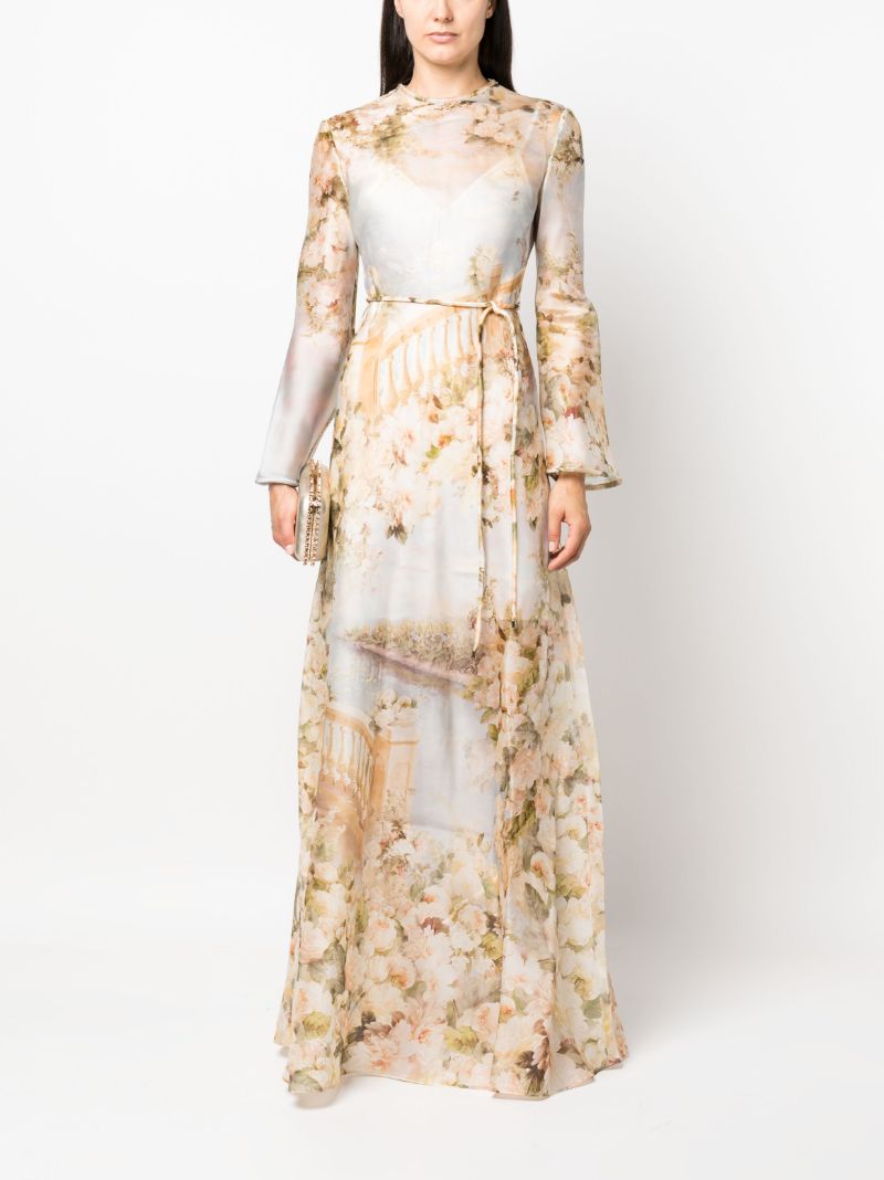 Neutral Luminosity Maxi Dress