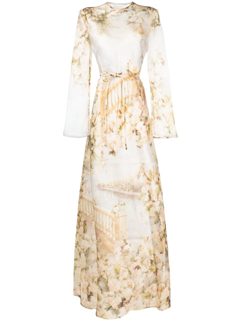 Neutral Luminosity Maxi Dress