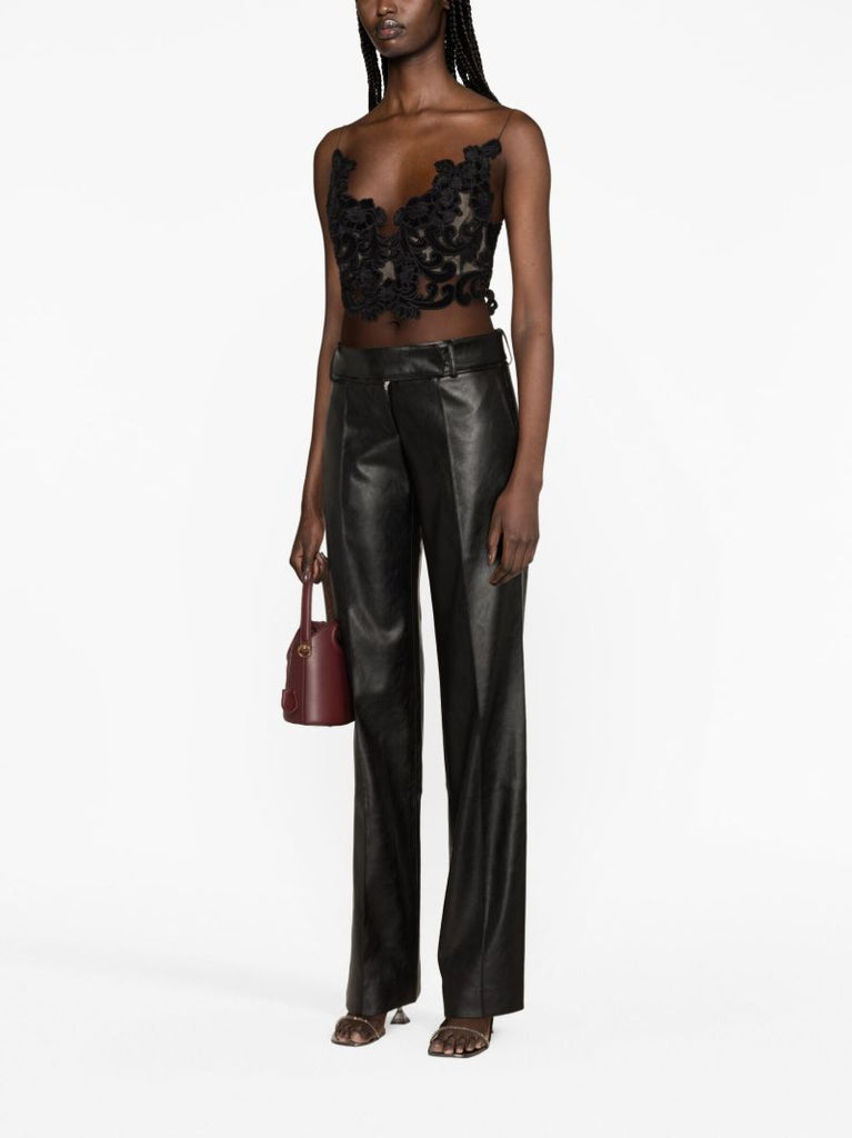 Black Sensory Velvet Lace Bodice