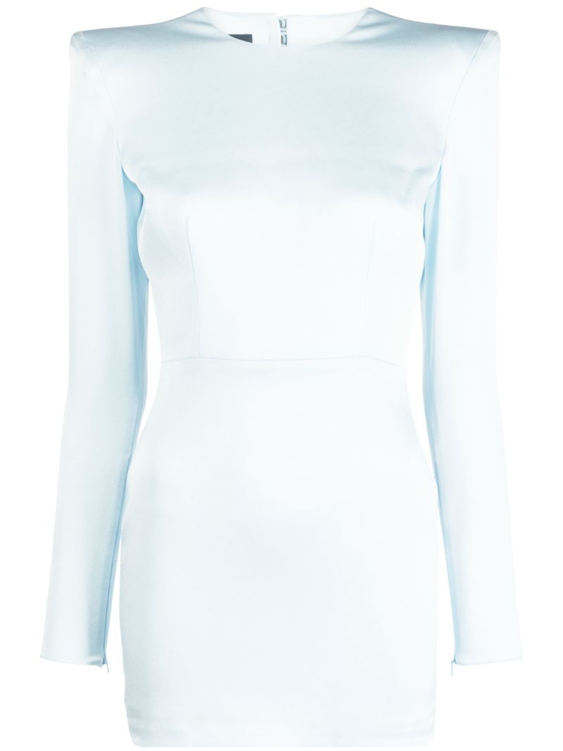 Blue Aster Heart Cut-out Mini Dress