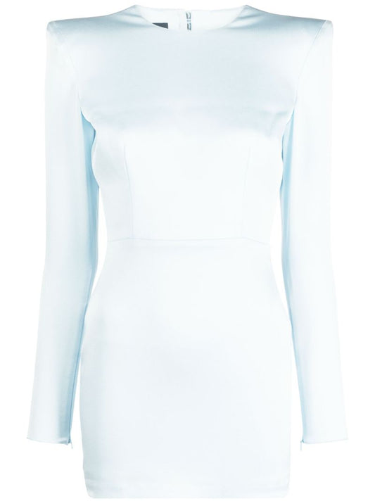 Blue Aster Heart Cut-out Mini Dress