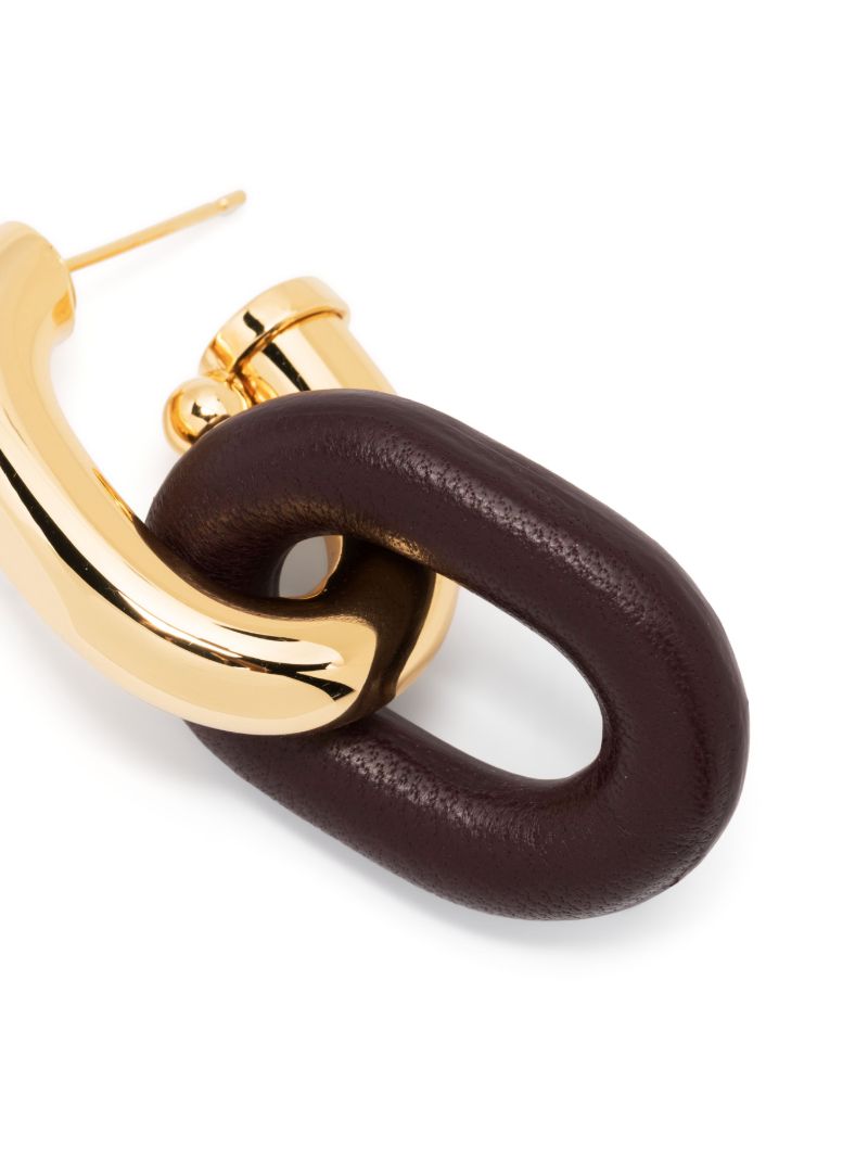 Gold Chain Link Drop Earrings