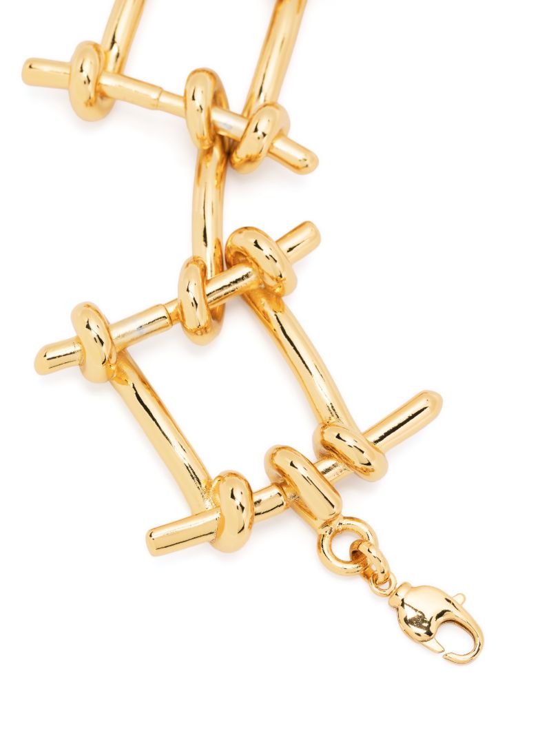 Gold-tone Wire Chain Bracelet