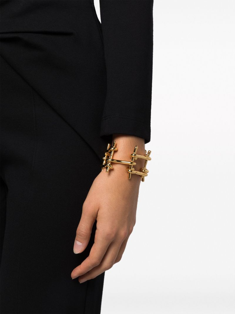 Gold-tone Wire Chain Bracelet