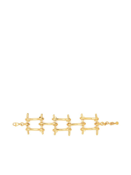 Gold-tone Wire Chain Bracelet