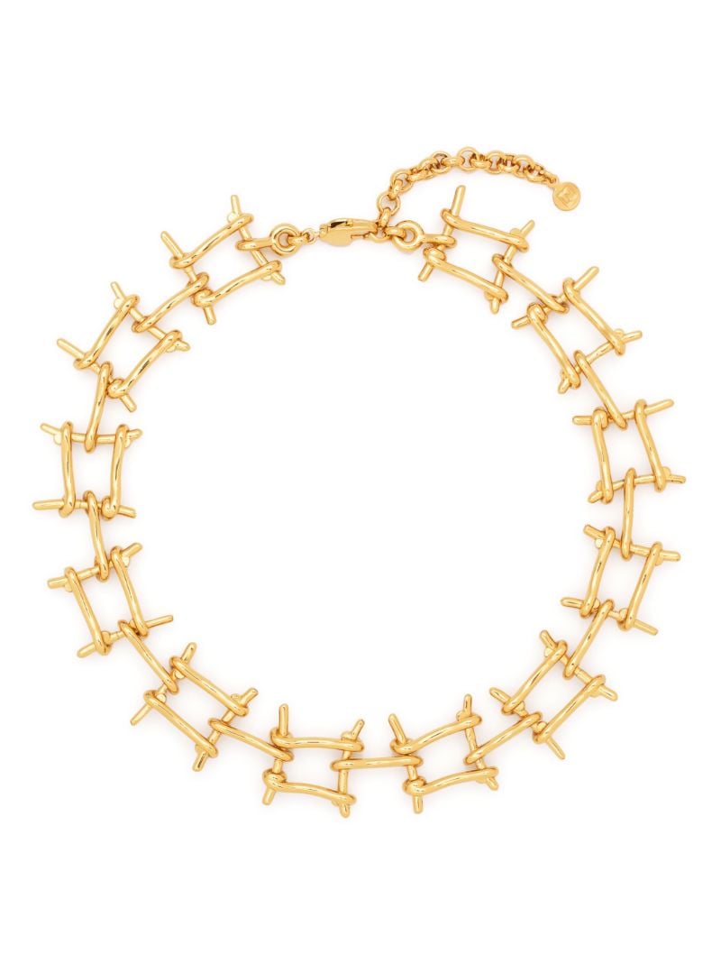 Gold-tone Wire Chain Necklace