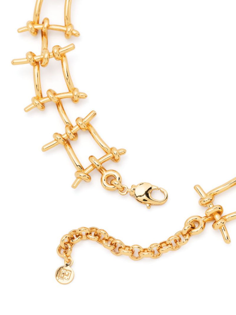 Gold-tone Wire Chain Necklace