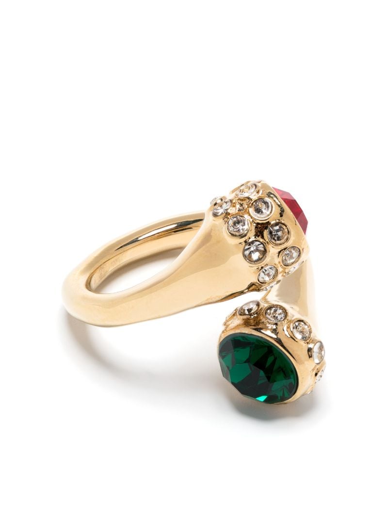 Gold-tone Xl Crystal Ring