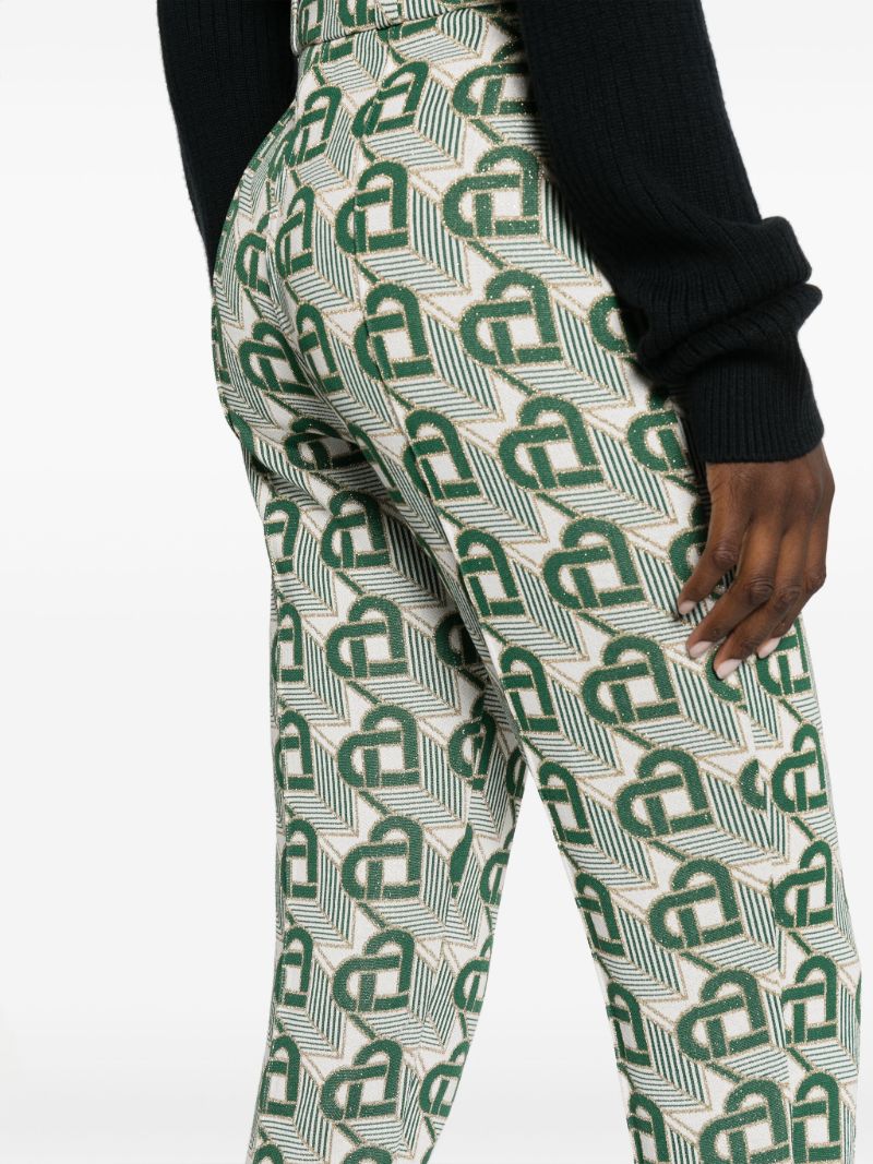 Green Heart Monogramme Tailored Trousers