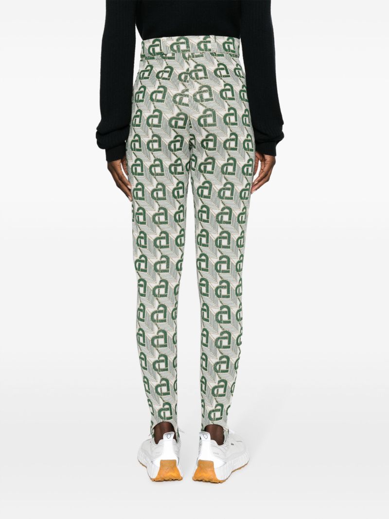 Green Heart Monogramme Tailored Trousers