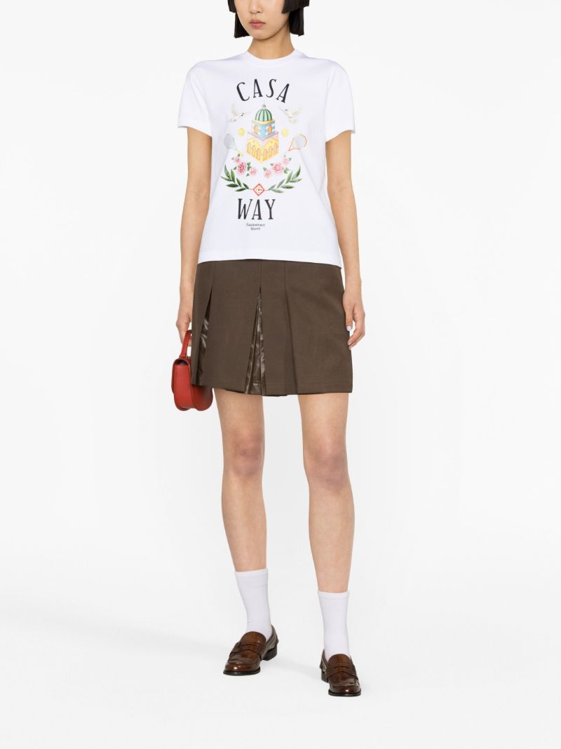 White Casa Way Organic-cotton T-shirt