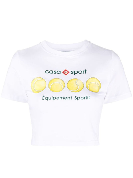 White Tennis Ball Cotton T-shirt