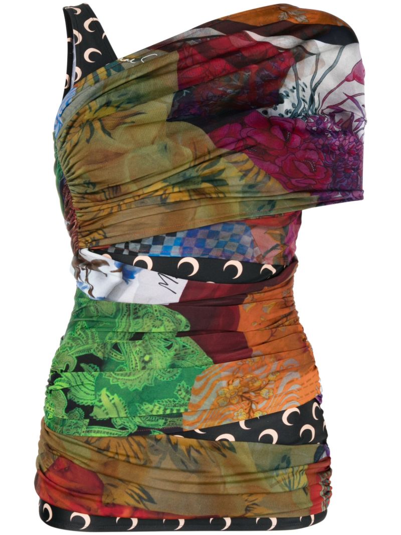 Multicolour Stretch-jersey Top