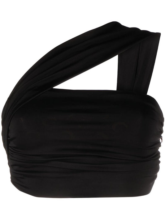 Black Bandeau Crop Top