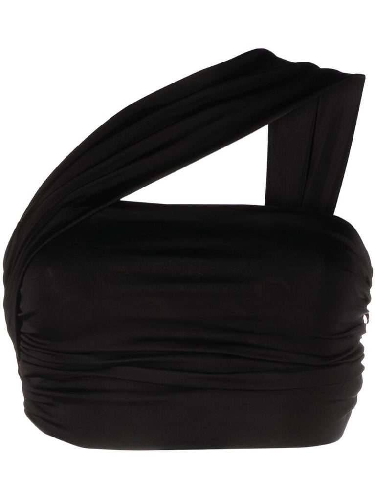 Black Bandeau Crop Top