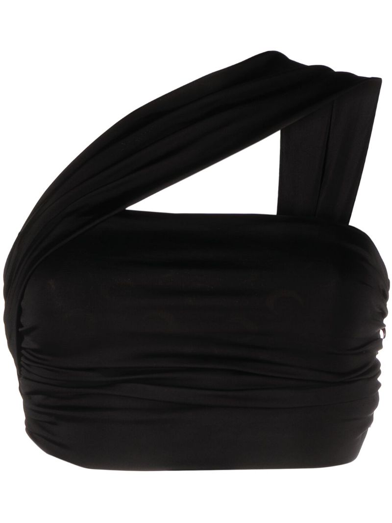 Black Bandeau Crop Top