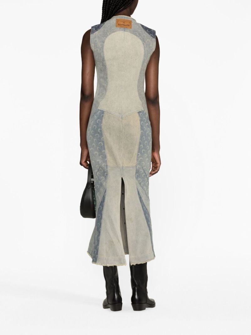 Blue Regenerated Denim Maxi Dress
