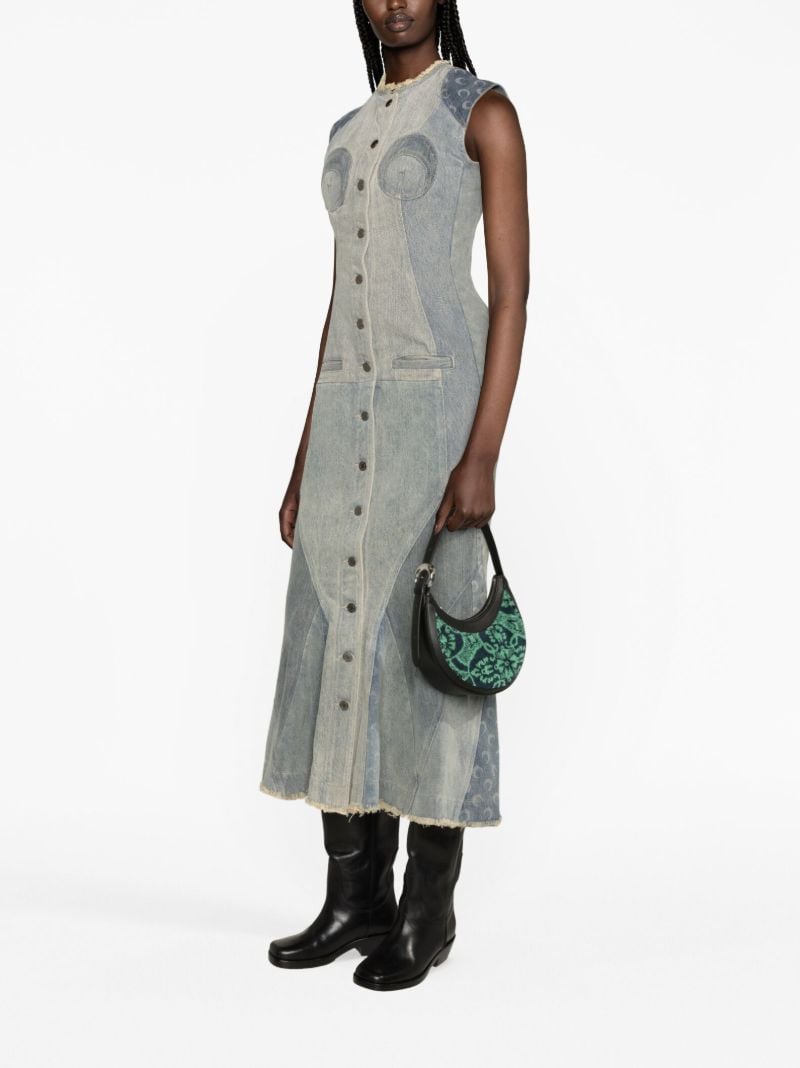 Blue Regenerated Denim Maxi Dress