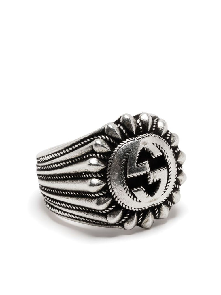 Sterling Silver Interlocking G Ring