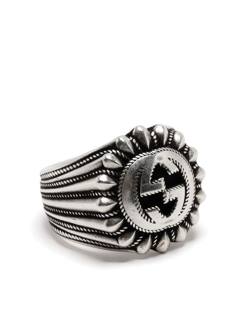 Sterling Silver Interlocking G Ring