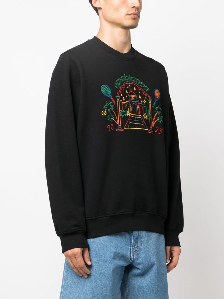 Black Rainbow Crayon Temple Sweatshirt