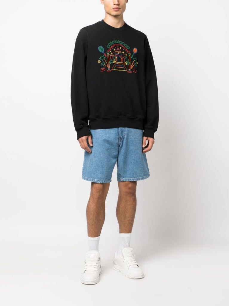 Black Rainbow Crayon Temple Sweatshirt