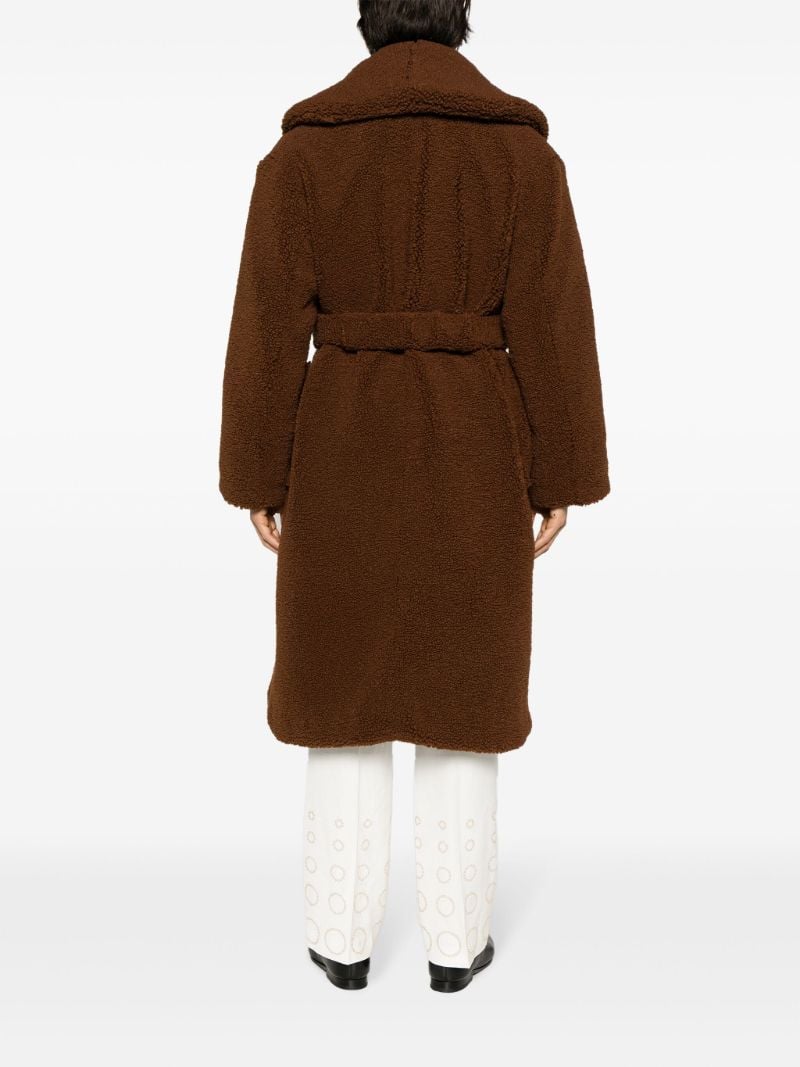 Brown Faux-shearling Coat