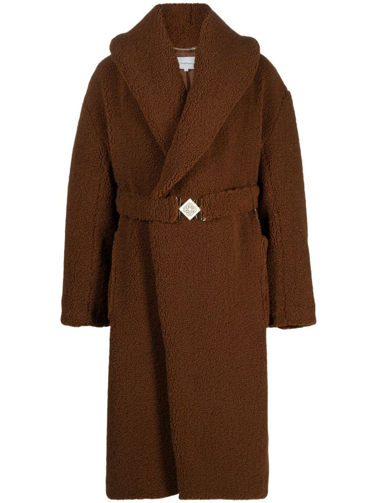 Brown Faux-shearling Coat