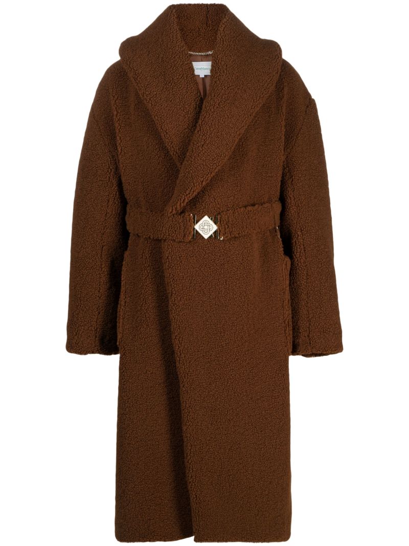 Brown Faux-shearling Coat