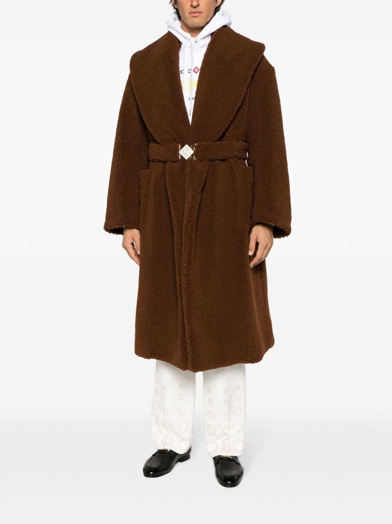Brown Faux-shearling Coat
