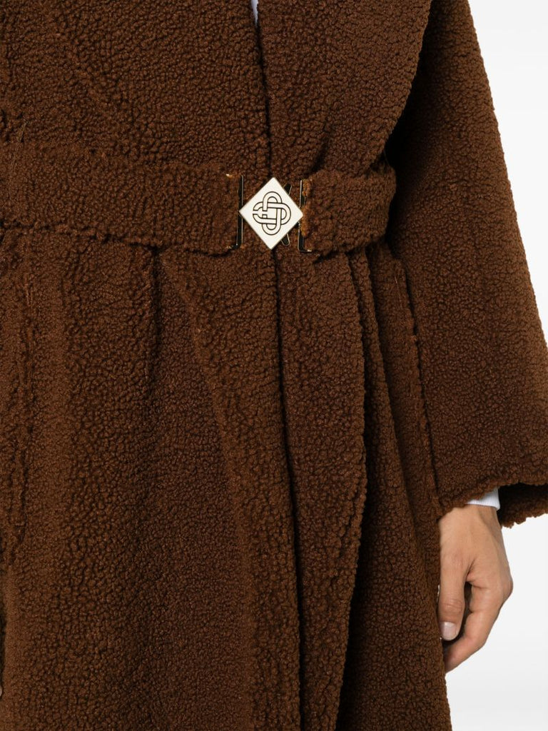 Brown Faux-shearling Coat