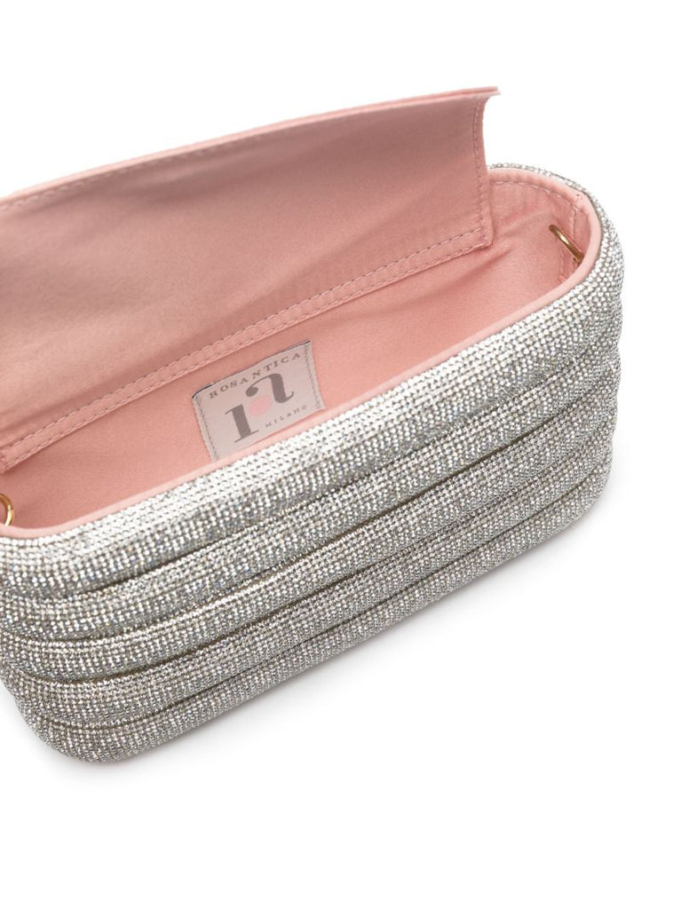 Grey Holli Favilla Crystal Cross Body Bag