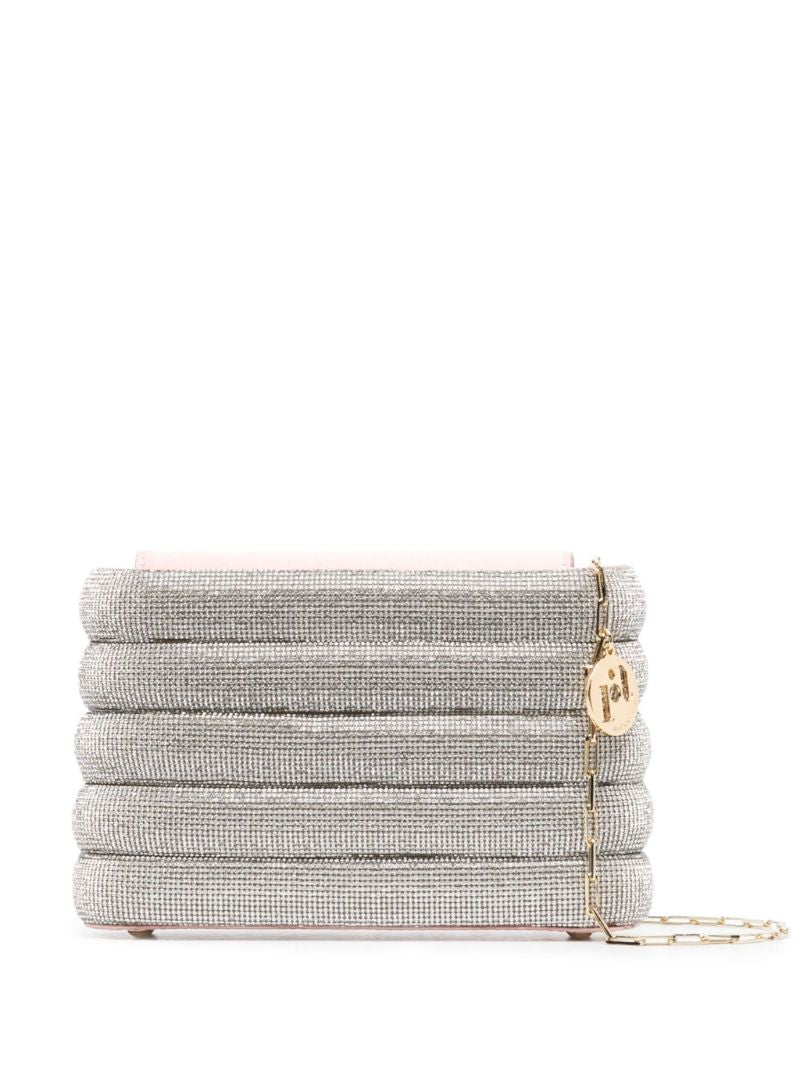 Grey Holli Favilla Crystal Cross Body Bag