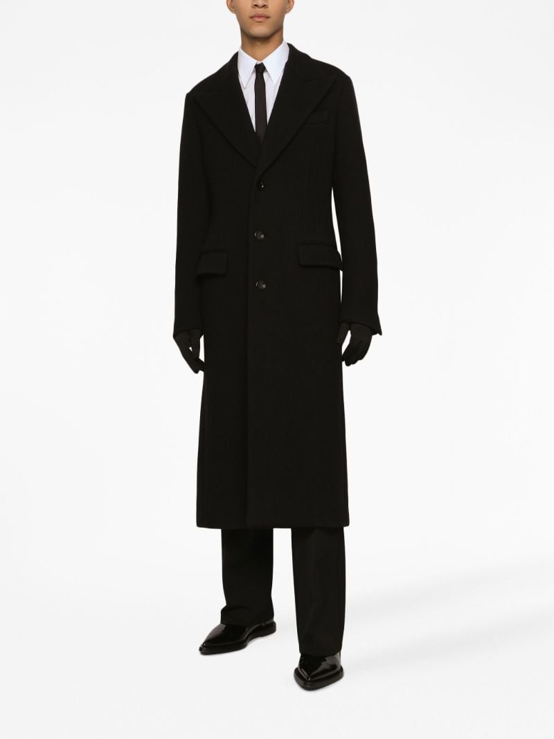 Black Single-breasted Coat