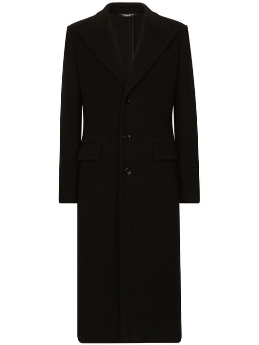 Black Single-breasted Coat
