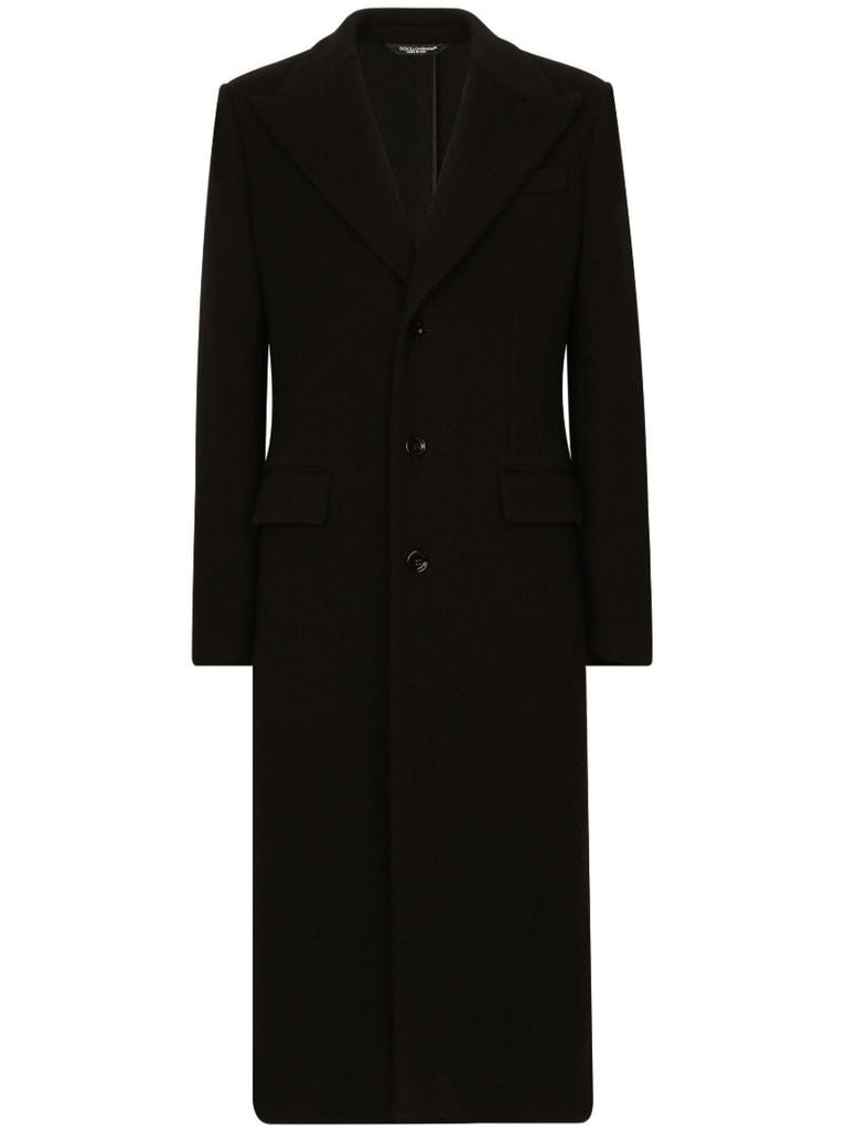 Black Single-breasted Coat