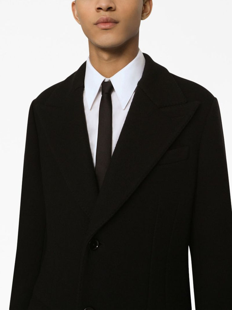 Black Single-breasted Coat