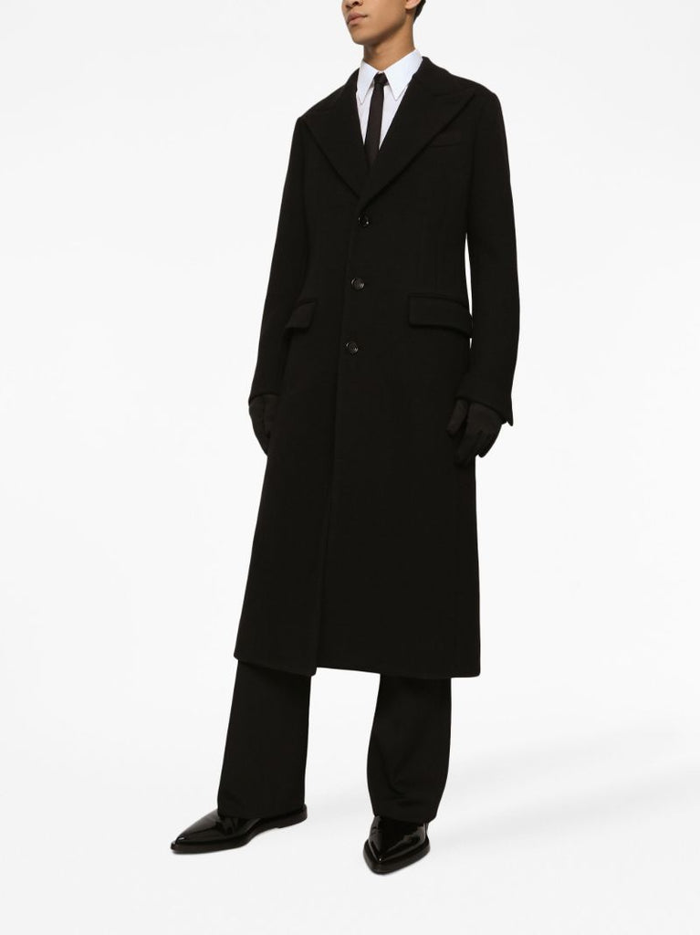 Black Single-breasted Coat