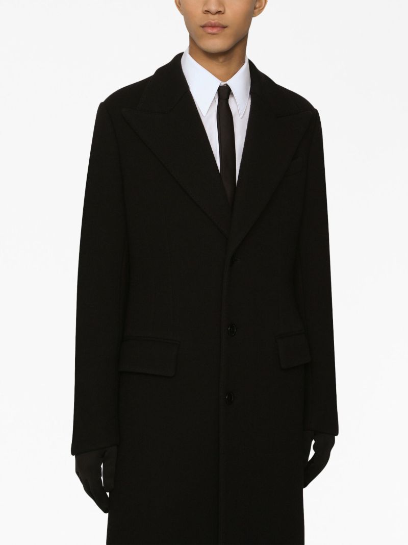 Black Single-breasted Coat