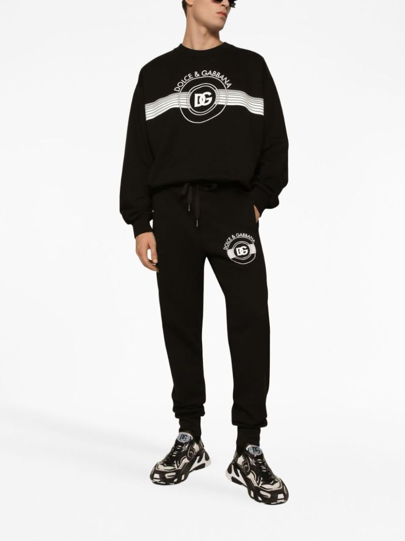 Black Logo-print Cotton Sweatshirt