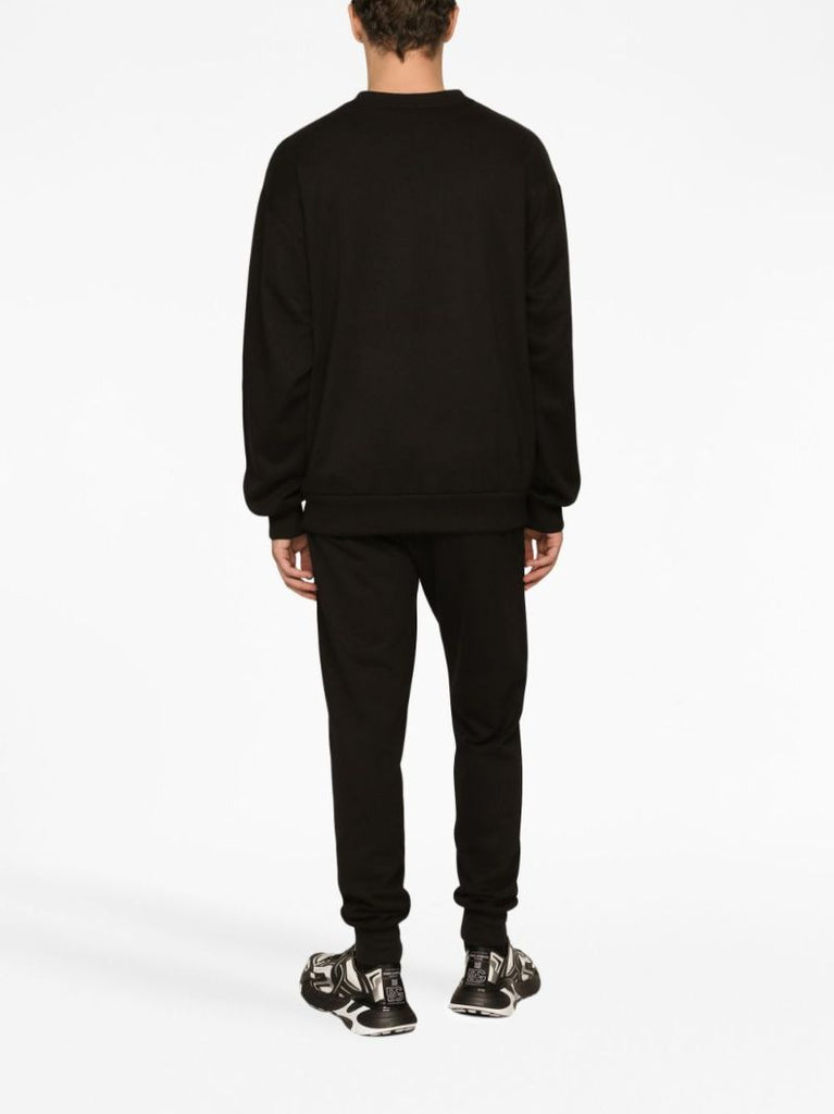 Black Logo-print Cotton Sweatshirt