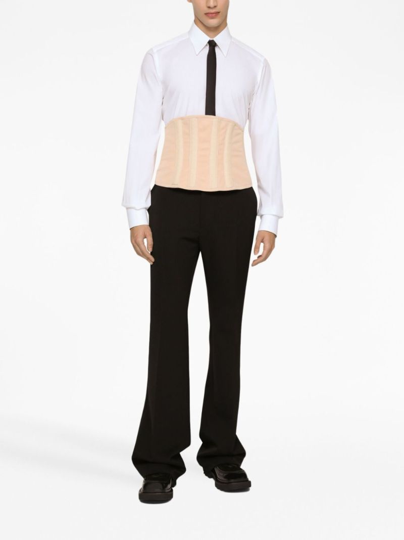 Black Wool Tailored Trousers