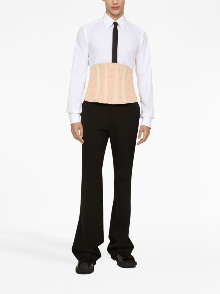 Black Wool Tailored Trousers