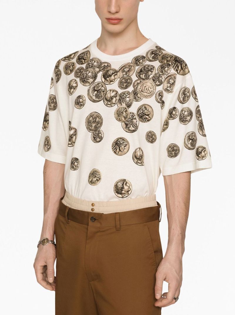 Neutral Coin Print T-shirt