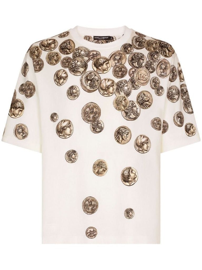 Neutral Coin Print T-shirt