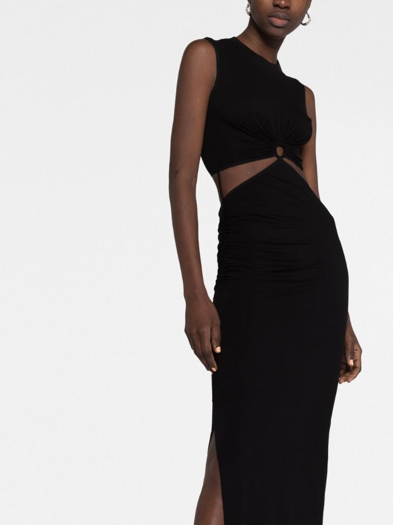 Black Cut-out Maxi Dress