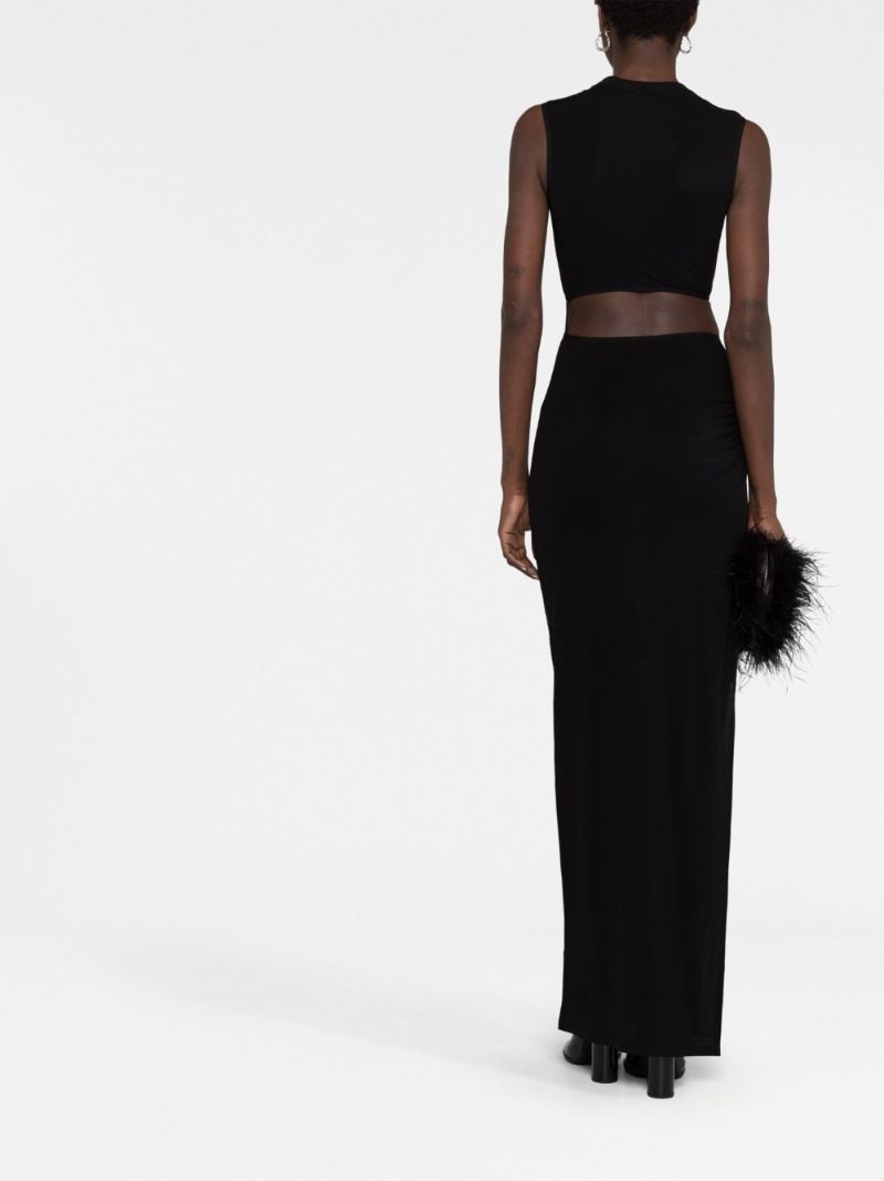 Black Cut-out Maxi Dress