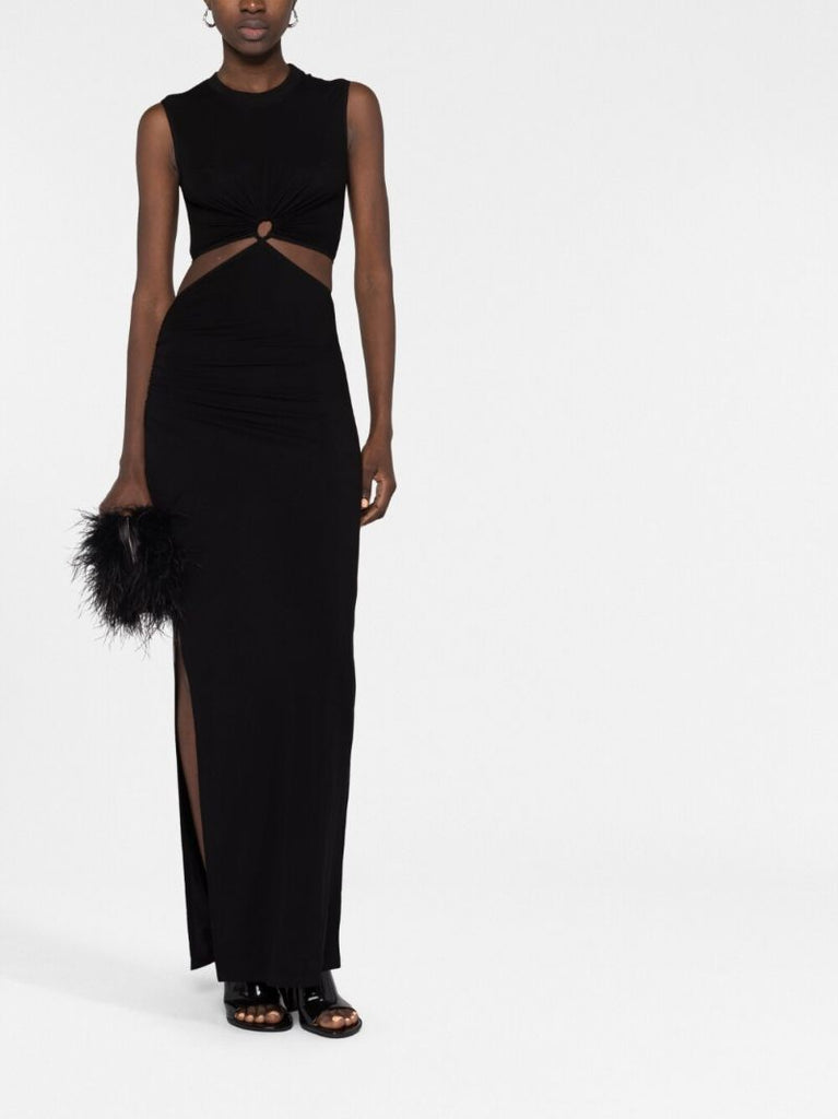 Black Cut-out Maxi Dress