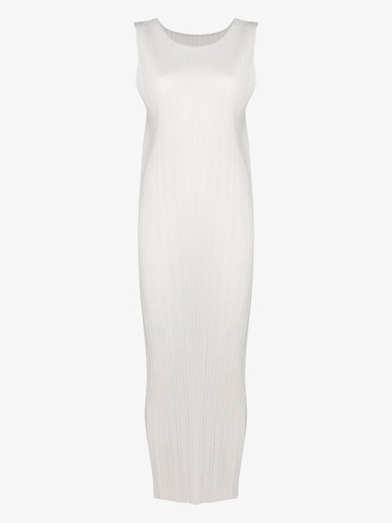 Grey New Colorful Basics 2 PlissÃ_x0083_Â© Midi Dress